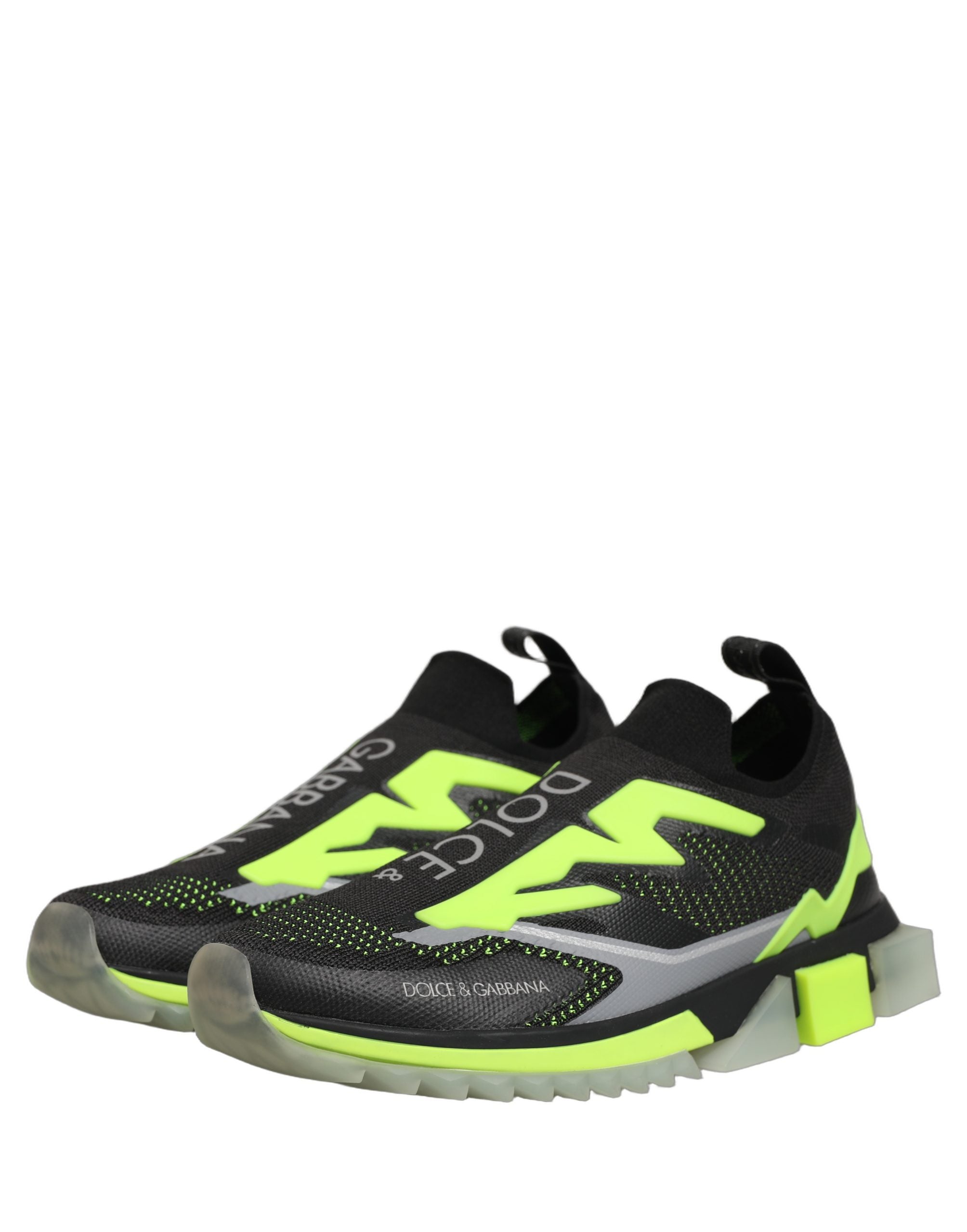 Sneakers joase Dolce & Gabbana Sorrento negru verde
