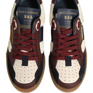 Sneakers low top Dolce & Gabbana MIAMI multicolori din piele