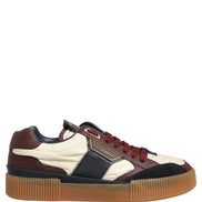 Sneakers low top Dolce & Gabbana MIAMI multicolori din piele
