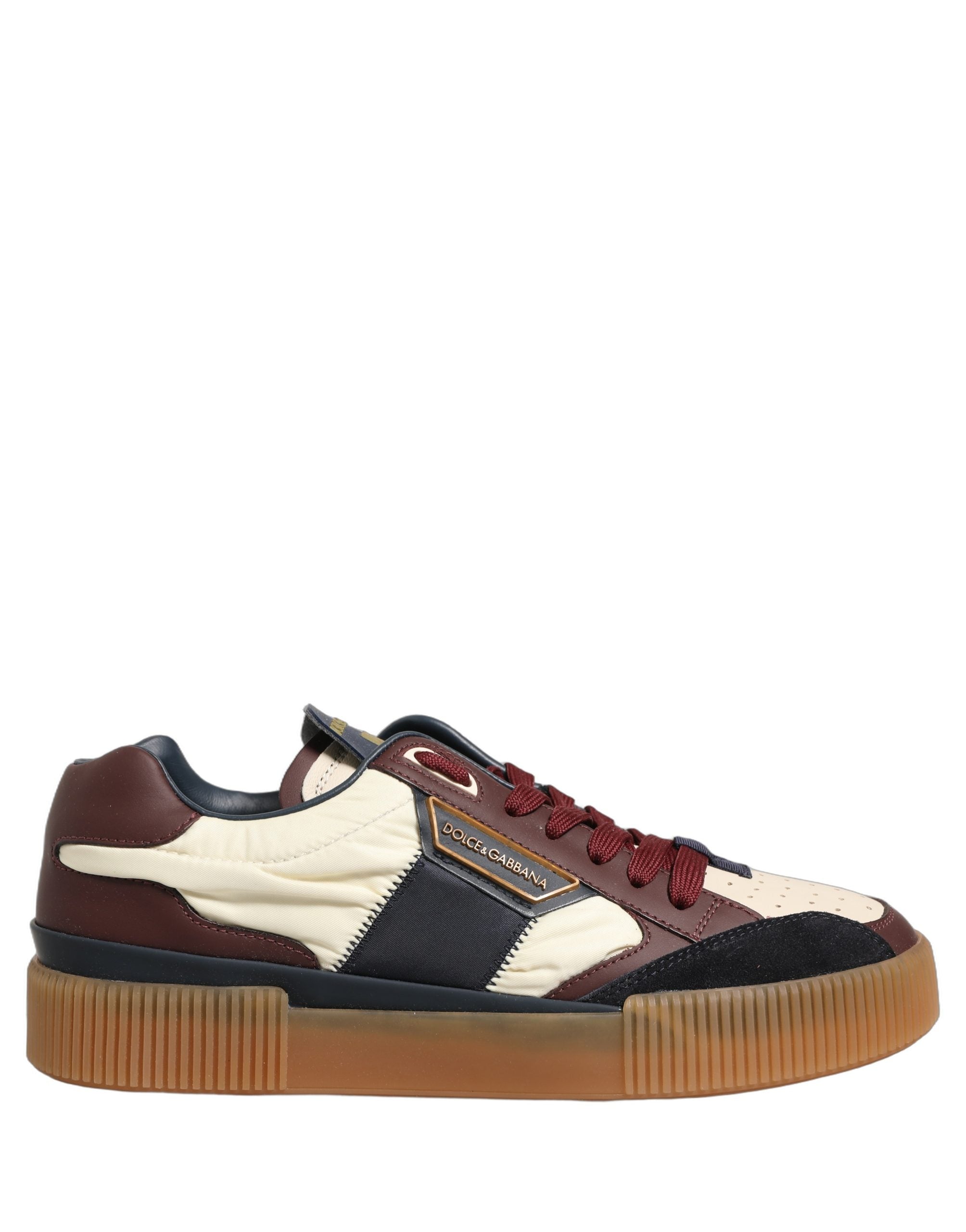 Sneakers low top Dolce & Gabbana MIAMI multicolori din piele