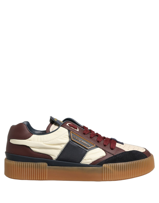 Sneakers low top Dolce & Gabbana MIAMI multicolori din piele