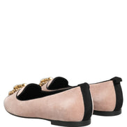 Mocasini Dolce & Gabbana Devotion din catifea roz