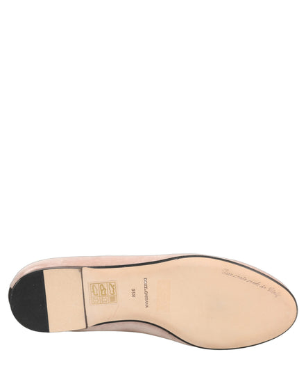 Mocasini Dolce & Gabbana Devotion din catifea roz