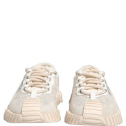 Adidași cu șireturi albe Dolce & Gabbana NS1 Low Top