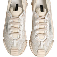 Adidași cu șireturi albe Dolce & Gabbana NS1 Low Top