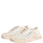 Adidași cu șireturi albe Dolce & Gabbana NS1 Low Top