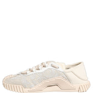 Adidași cu șireturi albe Dolce & Gabbana NS1 Low Top