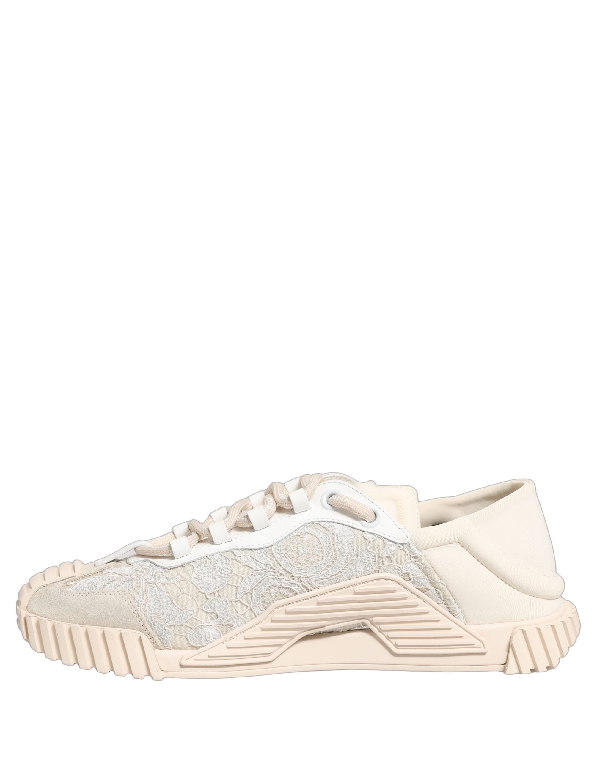 Adidași cu șireturi albe Dolce & Gabbana NS1 Low Top