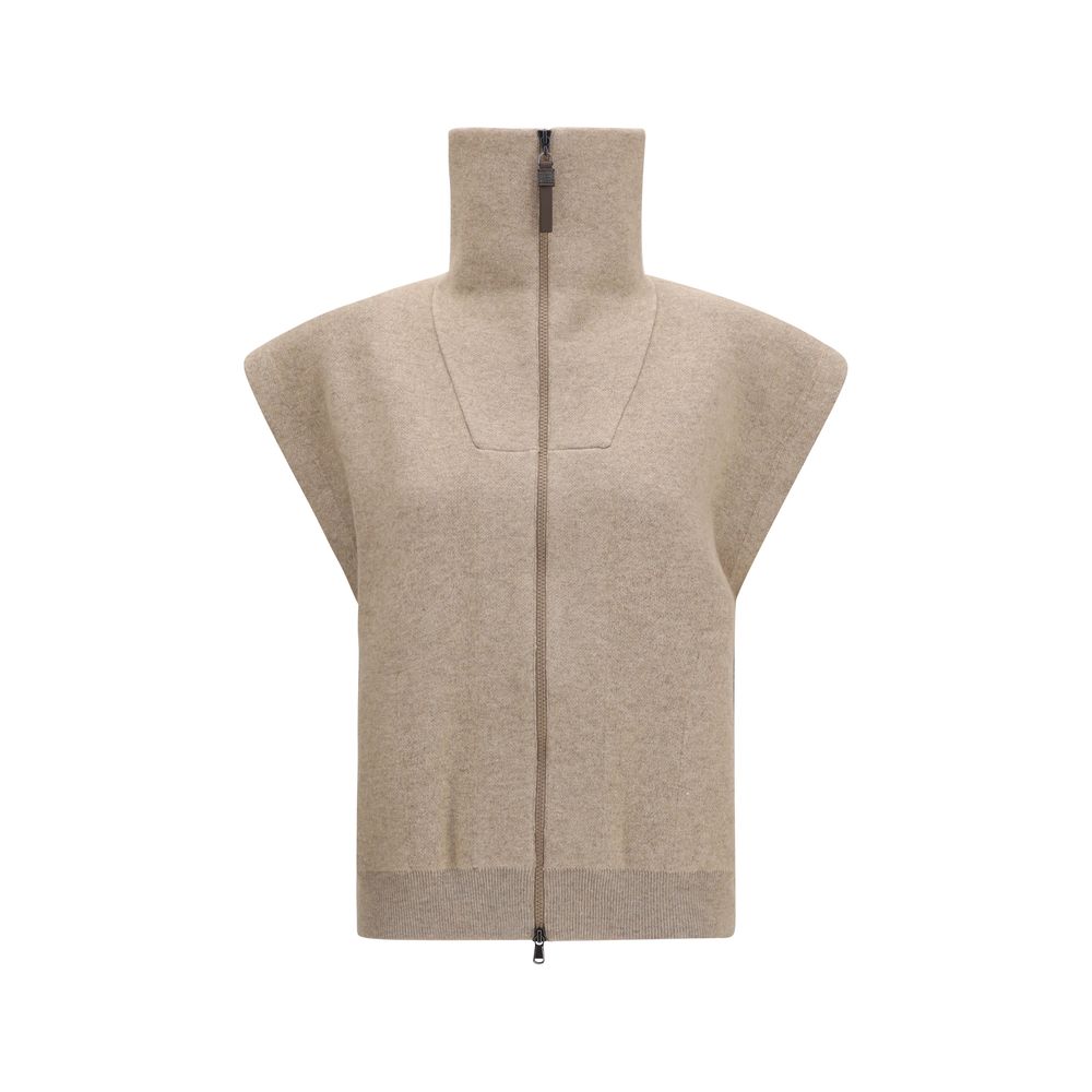 Brunello Cucinelli Cardigan Bej din Caşmir