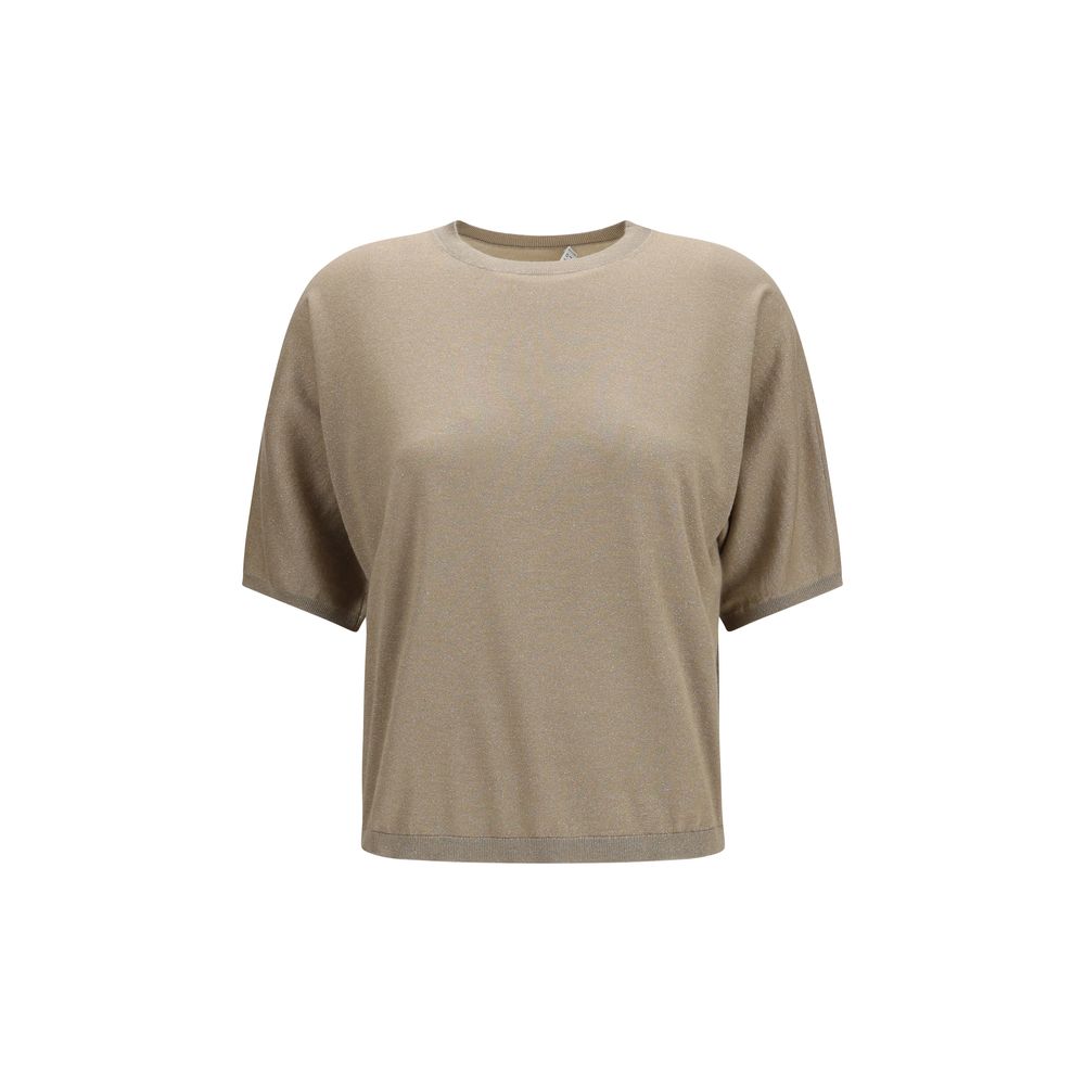 Brunello Cucinelli Tricou Bej din Caşmir