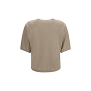 Brunello Cucinelli Tricou Bej din Caşmir