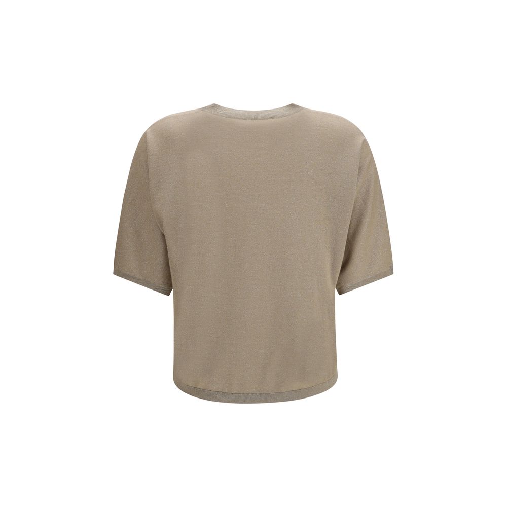 Brunello Cucinelli Tricou Bej din Caşmir