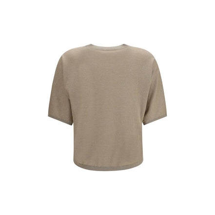 Brunello Cucinelli Tricou Bej din Caşmir