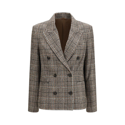 Brunello Cucinelli Sacou Multicolor din Alpaca