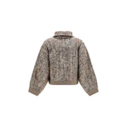 Brunello Cucinelli Cardigan Bej din Mohair