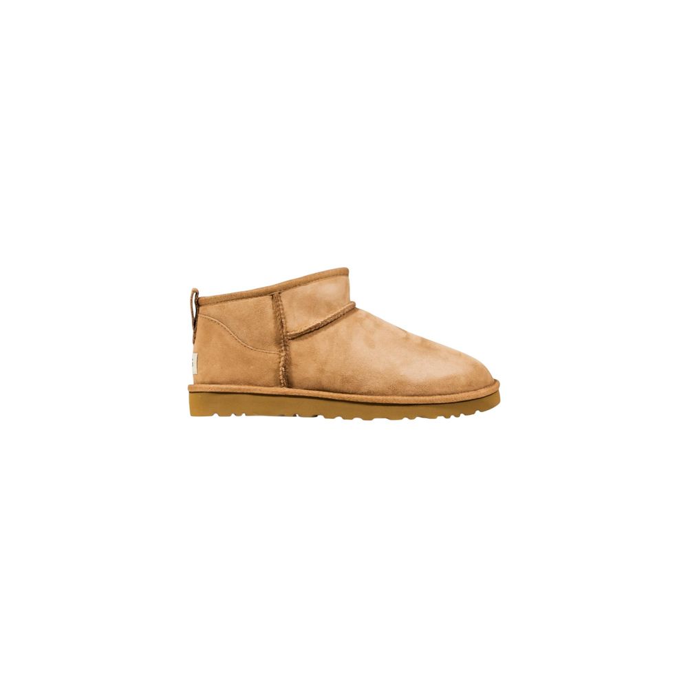 UGG Ghete Bej Classic Ultra Mini din Piele