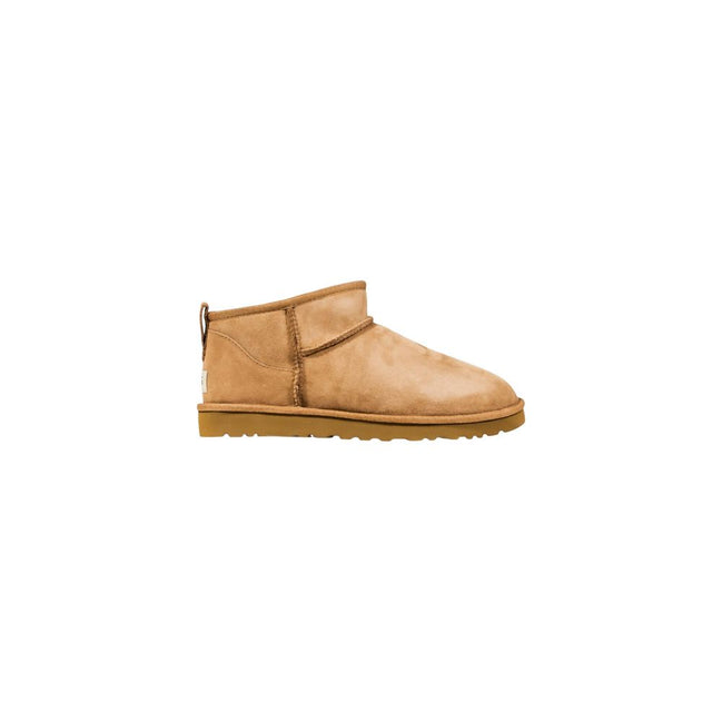 UGG Ghete Bej Classic Ultra Mini din Piele