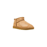 UGG Ghete Bej Classic Ultra Mini din Piele