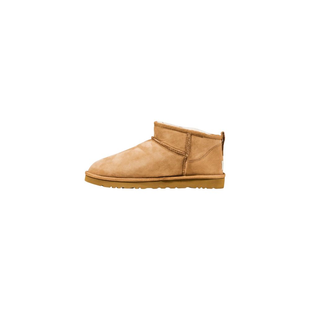 UGG Ghete Bej Classic Ultra Mini din Piele