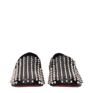 Mocasini Christian Louboutin negri din piele tip slip-on