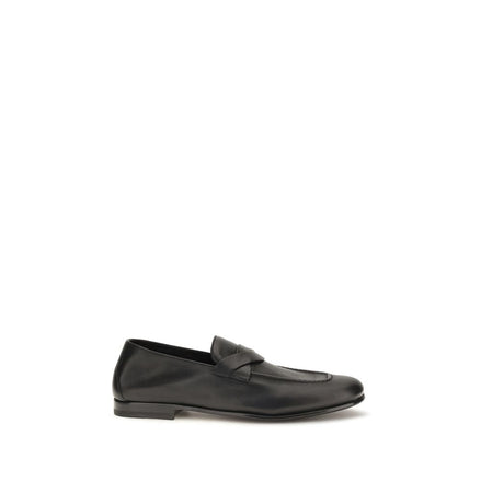 Tom Ford Black Calf Leather Slip-On Loafers