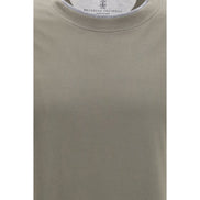 Brunello Cucinelli Tricou Bicolor din Bumbac