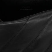 PINKO Geantă Crossbody Neagră din Piele de Miel