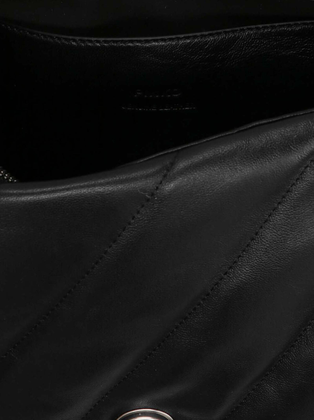 PINKO Geantă Crossbody Neagră din Piele de Miel