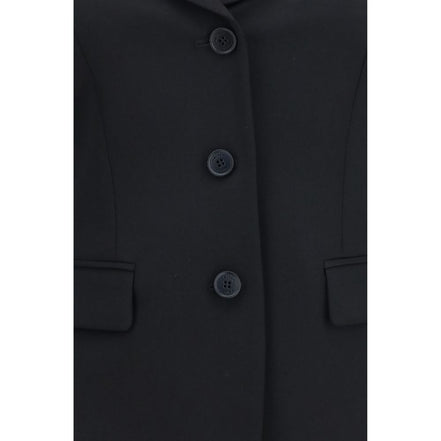 Alexander McQueen Black Wool Full-Length Jacket