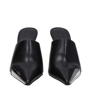 Off-White Black Leather High Heel Pumps