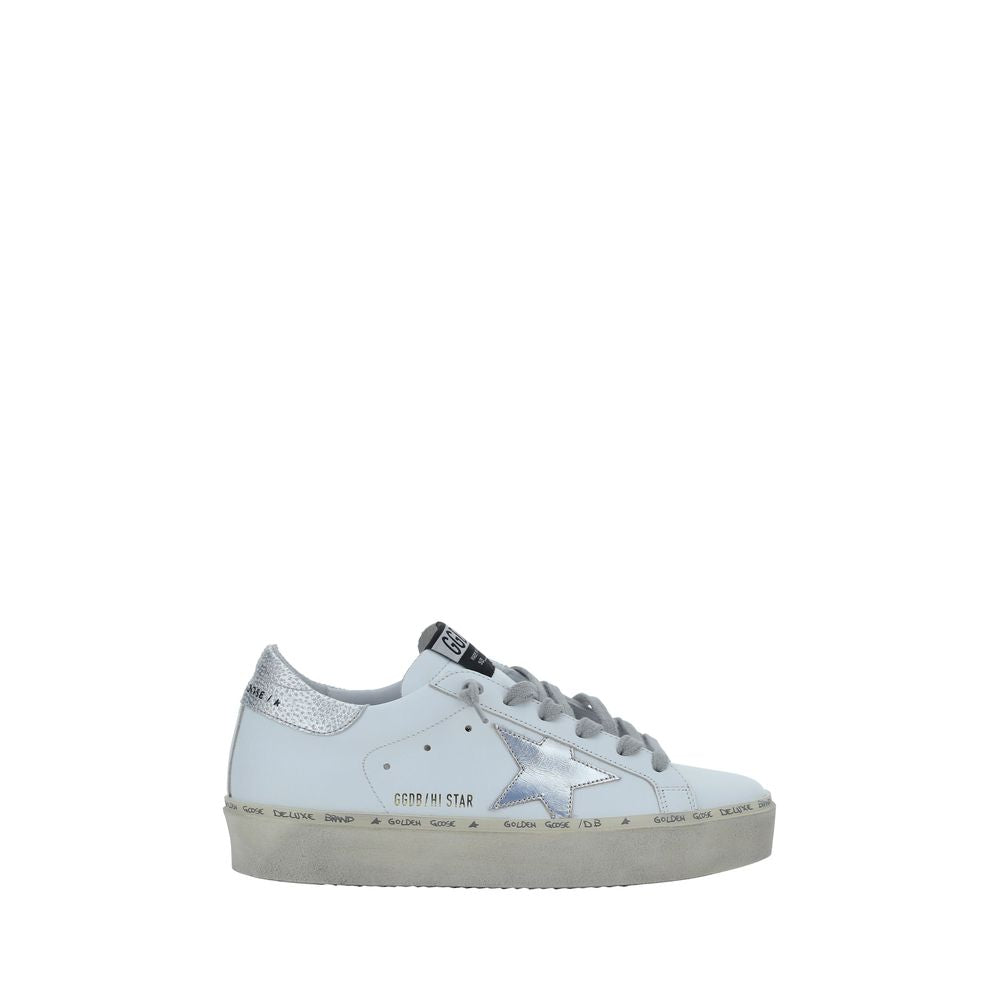 Golden Goose White Hi Star Low Top Sneakers