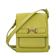 Geantă crossbody Versace verde din piele