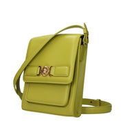 Geantă crossbody Versace verde din piele