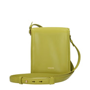 Geantă crossbody Versace verde din piele