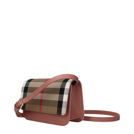 Geantă plic Burberry din stofă bej