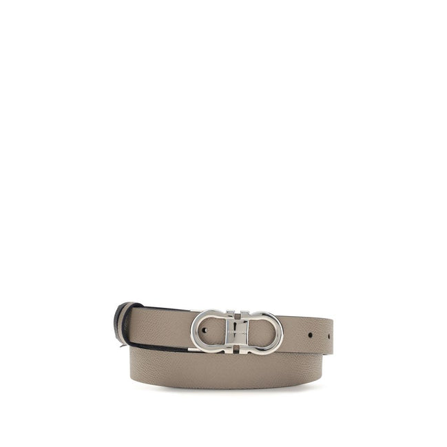 Ferragamo Curea Gri din Piele