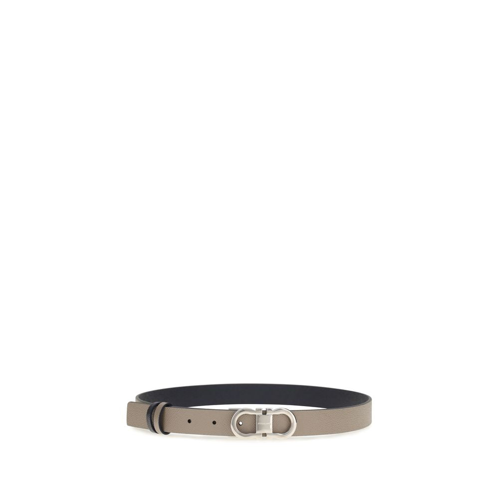 Ferragamo Curea Gri din Piele