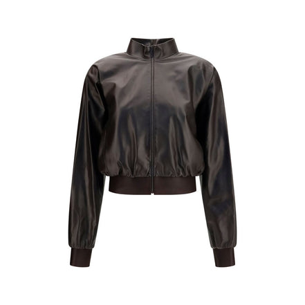 Gucci Bomber Maro din Piele de Miel