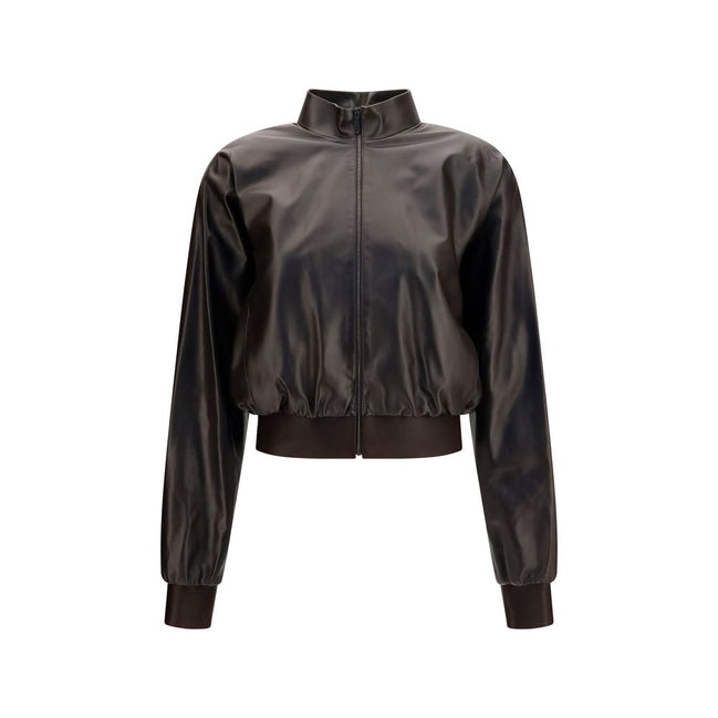 Gucci Bomber Maro din Piele de Miel
