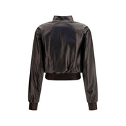 Gucci Bomber Maro din Piele de Miel