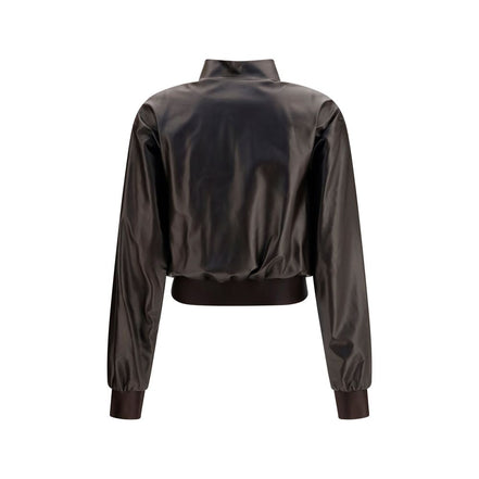 Gucci Bomber Maro din Piele de Miel