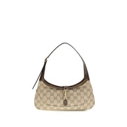 Gucci Geantă de Umăr Bej din Material Textil