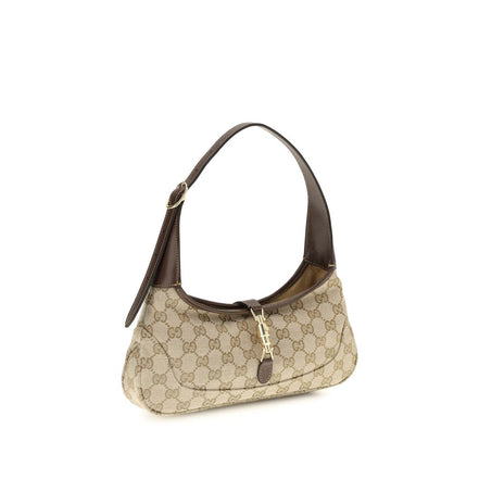 Gucci Geantă de Umăr Bej din Material Textil