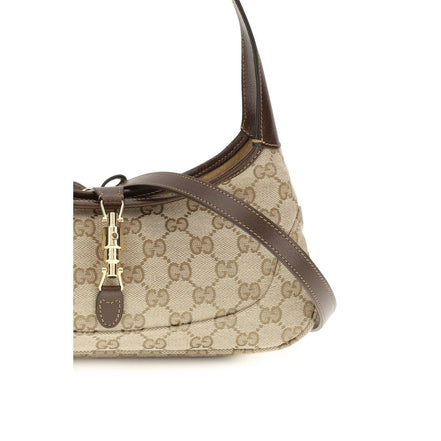 Gucci Geantă de Umăr Bej din Material Textil