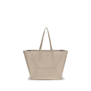 Brunello Cucinelli Beige Calf Leather Shoulder Bag