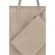Brunello Cucinelli Beige Calf Leather Shoulder Bag