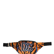 Dolce & Gabbana Brown Tiger Print Nylon Fanny Waist Pack Bag