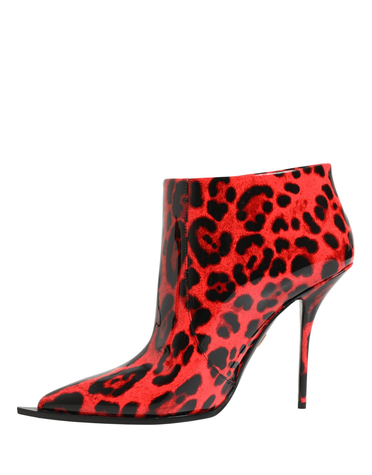 Dolce & Gabbana Red Leopard Cardinale Ankle Boots