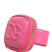 Dolce & Gabbana Pink Calf Leather DG Logo Multifunctional Kit Bag