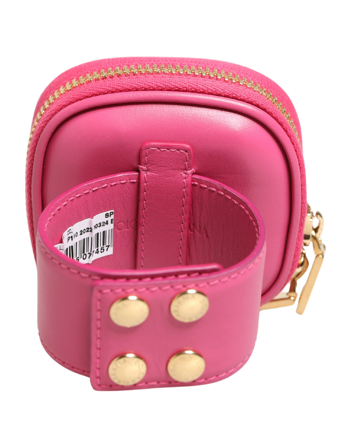 Dolce & Gabbana Pink Calf Leather DG Logo Multifunctional Kit Bag